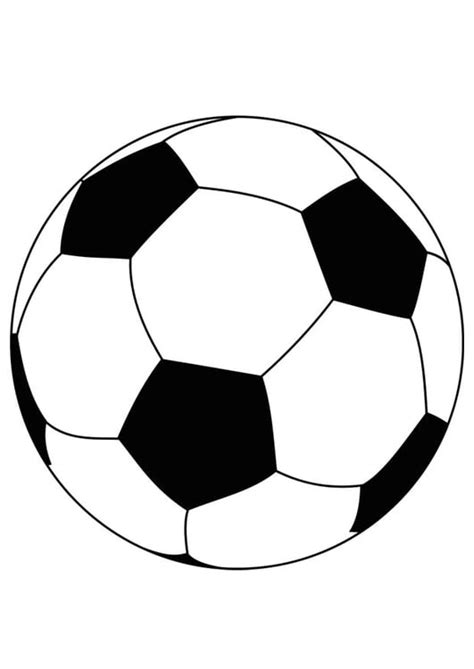 voetbal kleurplaat bal